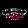 Image 1 : Natural Pigeon Blood Red Ruby Ring