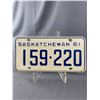 Image 1 : Sask License Plate 1961