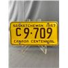 Image 1 : Sask License Plate 1967 -Centennial Edition