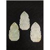 Image 2 : 3 Jade Pendants. Approx. 1 3/4" L