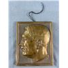 Image 1 : Vintage Heavy Bronze Plaque - Claus Langenk (?) HBG 1939 Deutsculand Written On The Back. Approx. 7"