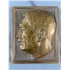 Image 2 : Vintage Heavy Bronze Plaque - Claus Langenk (?) HBG 1939 Deutsculand Written On The Back. Approx. 7"