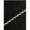 Image 2 : Solid Sterling Silver Twisted Design Chain Necklace, Tested and Polished, 21.3 Grams