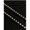 Image 2 : Solid Sterling Silver Ball Link Style Chain, Tested + Polished, 19.5" Long 21.3 gr Weight