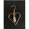 Image 2 : New Clear Quartz Natural Earrings MSRP $ 290.00