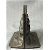 Image 2 : Antique C. 1930 Signed Bron Met D19 Cast Iron Bookends w/ Sailing Ship Design