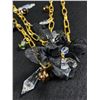 Image 2 : Super Length 43" Designer Links with Pendant Necklace Label Raised Engraved Fly