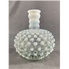 Image 2 : Vintage Hobnail Vase Approx. 5" T & Wood Letter Box w/ Eagle Emblem. Approx. .12" x 5"