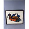 Image 1 : Norval Morrisseau? First Nations Framed Painting 32" x 26" Unsigned