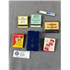 Image 2 : 7 Pcs 1950s Match Books & Peace Cigarettes Pack, Home Oil , Cheveron, Case, Camel, Winston, Pepsi Kn