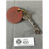 Image 2 : Hard to Find 1940s Hotel Georgia Key w/ Tag. Keys Stamped w/ Room Number, Matching Set