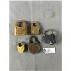 Image 2 : Lot of 5 Antique Locks One with Key One Nautical