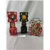 Image 1 : 2 Vintage German Clocks + 1 USA Robertshaw Control Co. Lux Time Division Wind Up Clock