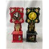 Image 4 : 2 Vintage German Clocks + 1 USA Robertshaw Control Co. Lux Time Division Wind Up Clock