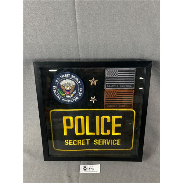 USA Secret Service Shadow Box of Patches