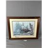 Image 1 : Framed Picture Of Eagle By Jan Martin McGuire #2067/2950. COA On Back. Approx. 20" x 25 1/2". NO SHI