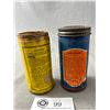 Image 2 : 2 Vintage Composite Tube Repair Kit Containers, 1 w/ Metal Lid