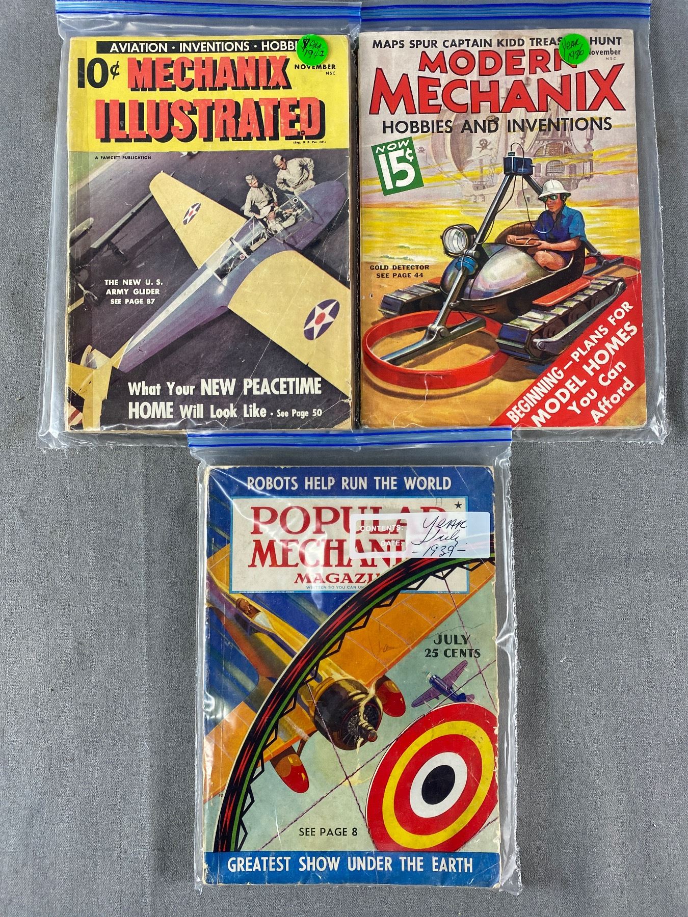 1930 Inventtions Vintage 1930's-40's Modern Mechanix Hobbies & Inventions, Popular ...