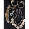 Image 2 : Lot Of Vintage Jewelry In Wood/Tin Box Some Coin Jewelr