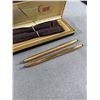 Image 2 : 1/20 14Kt Gold Filled Cross Pen Set w/ Refills In Original Gift Box