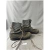 Image 2 : Canadian Made Canada GI Army Boots. Marked Greb 282/106 On Bottom