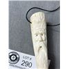 Image 2 : 4" Tall Nicely Carved Wizard Face On Antler By Ken-Howe's, Hope BC