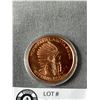 Image 2 : One Ounce .999 Fine Copper Round American Indian Series