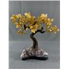 Image 1 : 14" Citrine Bonzai Tree Large Amethyst Base MSRP $3200