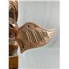 Image 3 : Native Wood Carved "Thunderbird Warrior" Vancouver BC & Signed. Approx. 13 1/2"
