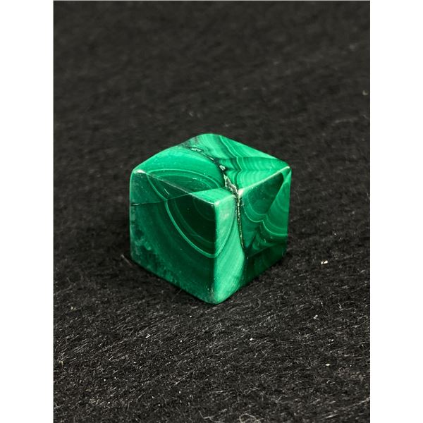 Genuine Natural Malachite Cube. MSRP $280.00