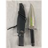 Image 1 : USA Survival Knife w/ Sheath. Approx. 17" L