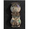 Image 1 : Gorgeous Sterling Silver w/ Abalone Inlay Hinged Bracelet, Marked 925 Hecho En Mexico, Original Pati