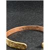 Image 2 : Vintage Gold Overlay Copper Cuff Bangle, Marked Several Times DT