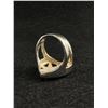 Image 2 : Soldid 925 Sterling Silver, Heavy Tested & Marked Enameled Ring, Size 8