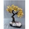 Image 1 : 14" Citrine Bonsai Tree Large w/ Amethyst Base. MSRP $3200.00