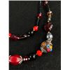 Image 2 : Beautiful Designer Necklace w/ Faceleted Glass & Unique Beads