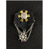 Image 1 : Vintage Hand Crafted Brooch, Marked Dominion