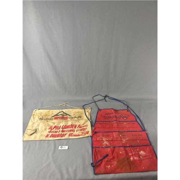 2 Vintage Hardware Store Aprons. 1 From Hastings Street