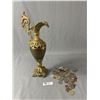 Image 1 : Fabulous Gilded Brass 19th Century Ewer/Jug Circa 1880 & Lot Of World Coins