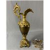 Image 2 : Fabulous Gilded Brass 19th Century Ewer/Jug Circa 1880 & Lot Of World Coins