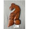 Image 1 : Native Carving Of Sea Eagle, 12" Tall, Signed By Cecil Wadham's, Alert Bay