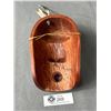 Image 2 : 7" Tall Spirit Mask w/ Copper Inlayed Eye's, Signed By Eric Baker, Squamish Band 1992