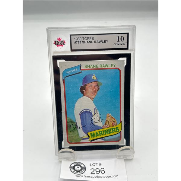 1980 Topps #723 Shane Rawley. Graded 10