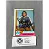 Image 1 : 1974 OPC Signed Dunc Wilson NHL Card # 327