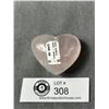 Image 2 : Rose Quartz Heart. Brazil. MSRP $380.00