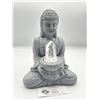 Image 1 : Meditation Buddha w/ Clear Crystal. Solar Powered. MSRP $550.00