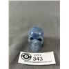 Image 1 : Carved & Polished Blue Aventurine Skull. Approx. 1 1/2" x 2"