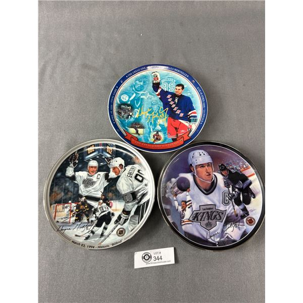 3 Wayne Gretzky Collector Plates