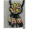 Image 2 : Beautiful Vintage Beaded Medallion Necklace.