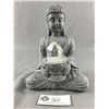 Image 1 : Meditation Buddha w/ Clear Crystal. Solar Powered. MSRP $550.00